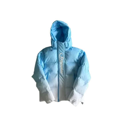 Trapstar Decoded 2.0 Hooded Puffer Jacket Cashmere Blue