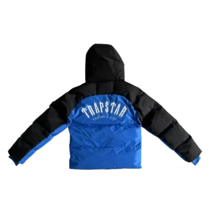 Trapstar Decoded Arch Puffer Jacket Black/blue