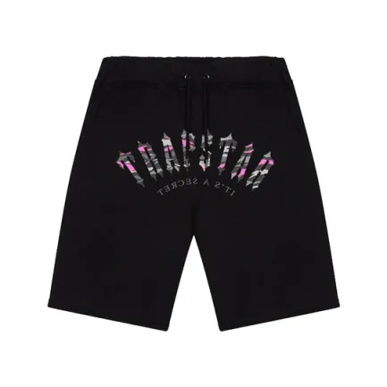 Trapstar Irongate Arch Camo Shorts – Black