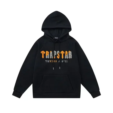 Trapstar It’s A Secret Yellow Logo Black Hoodie