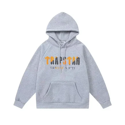 Trapstar It’s A Secret Yellow Logo Gray Hoodie