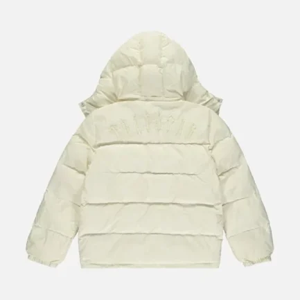 Trapstar Decoded Hooded Puffer Jacket Cream